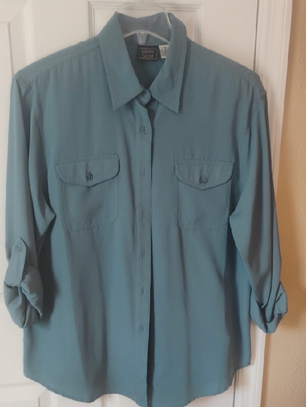 Laura Scott Button Down Top Size XL